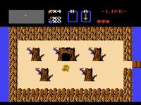 une photo d'Ã©cran de The Legend of Zelda sur Nintendo Nes